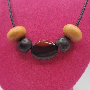 Handmade Brown Beaded Necklace
